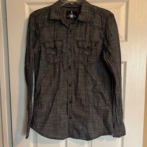 I Jeans by Buffalo men’s black long sleeve button down shirt size small